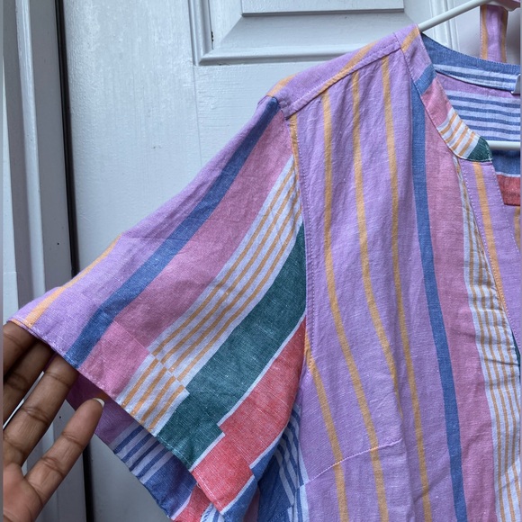 GAP Striped Midi Dress - Pink and Blue - Picture 5 of 12